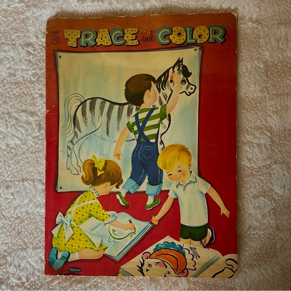 Vintage Trace And Color Children’s Book
